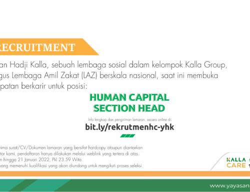 Rekrutmen Karyawan Human Capital Section Head – Yayasan Hadji Kalla